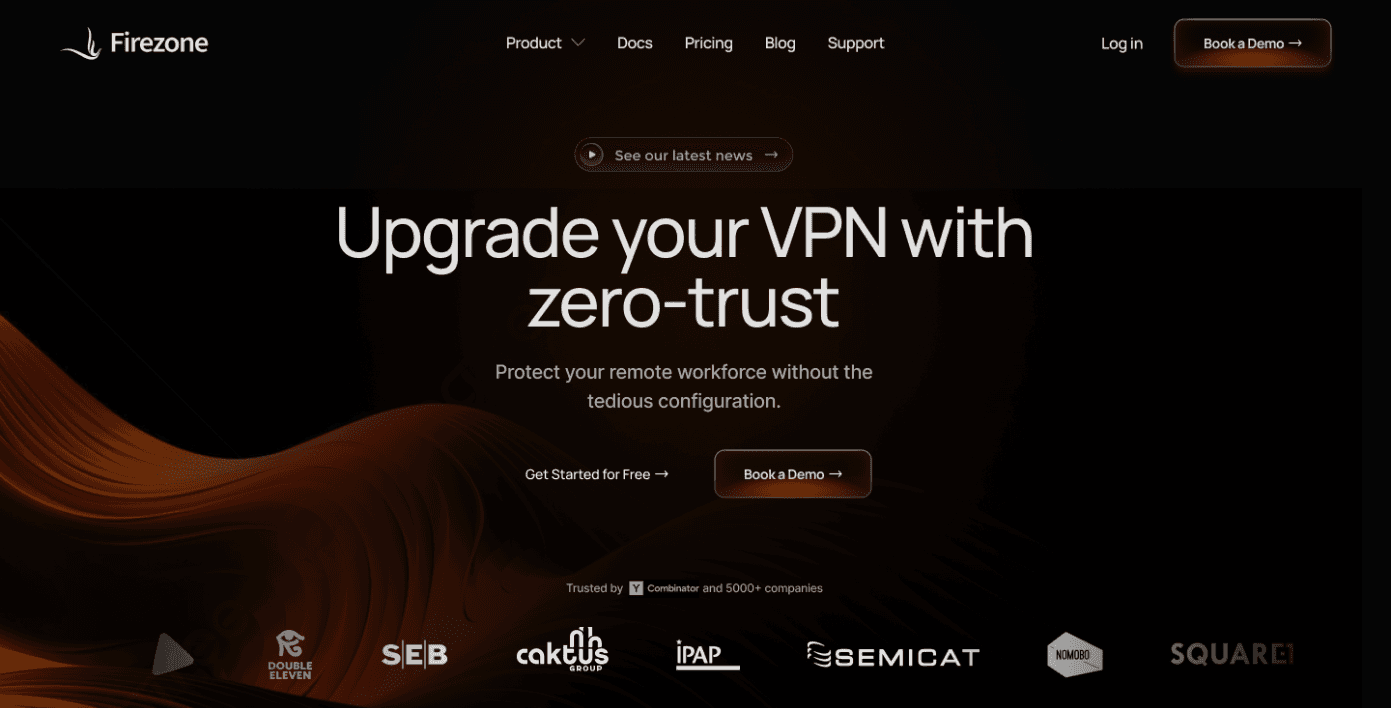 Zero-Trust Access VPN Landing Page & Design Thumbnail